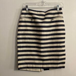 Ann Taylor Blue White skirt, size 2